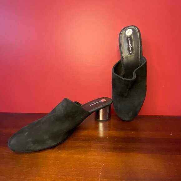 Town Shoes Women's Black Suede Shoes - Size 8.5 - Picture 2 of 7